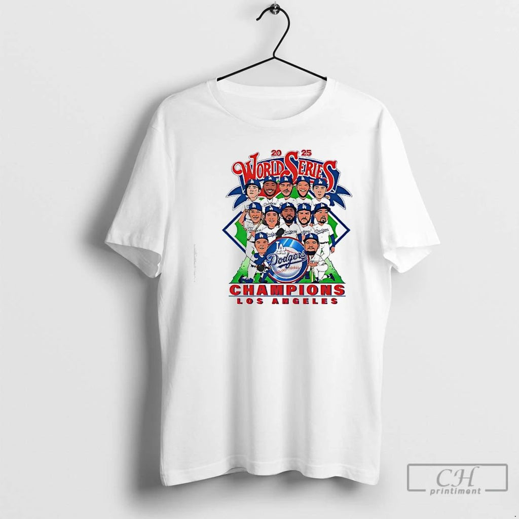 Premium Los Angeles Dodgers World Series Champions 2025 T Shirts Unisex