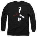 Bruce Lee The Dragon Awaits Long Sleeve S-2XL, Black Unisex