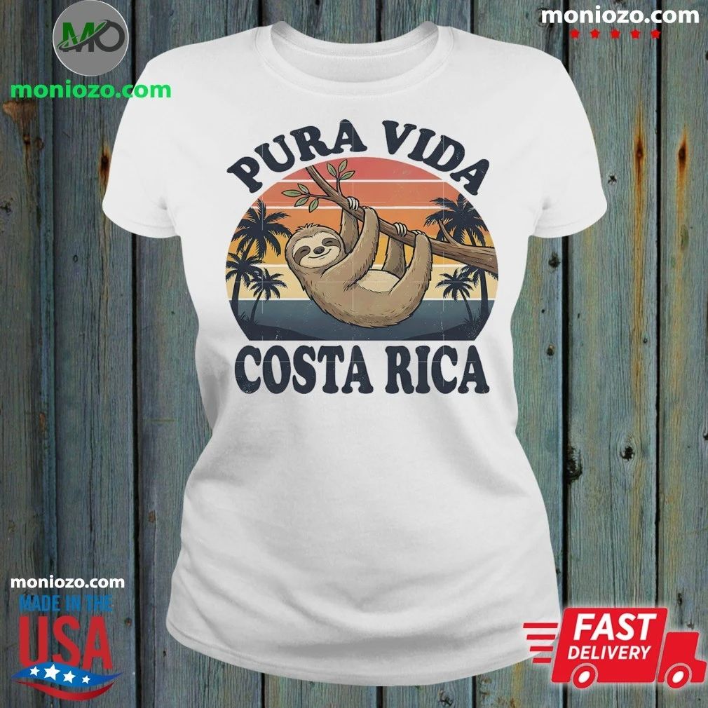Original Pura Vida Costa Rica Sloth Shirt Unisex