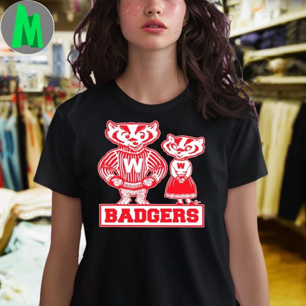 Badger Mascot Couple Shirt Unisex