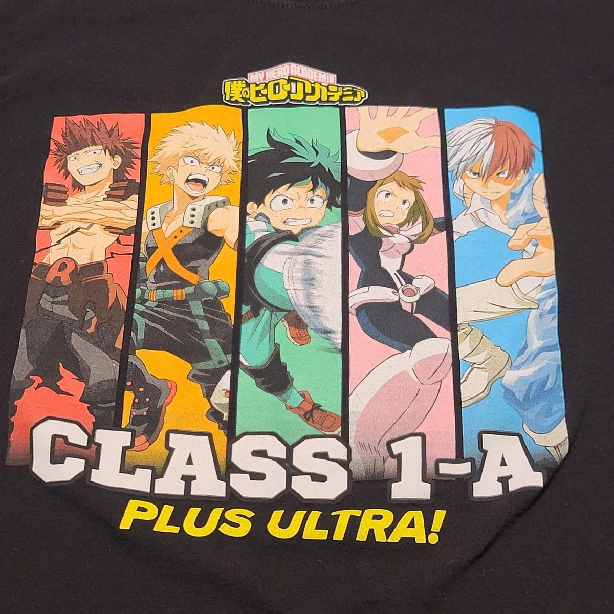 My Hero Academia T Shirt Mens Medium Black Class 1-A Plus Ultra Graphic Anime Unisex