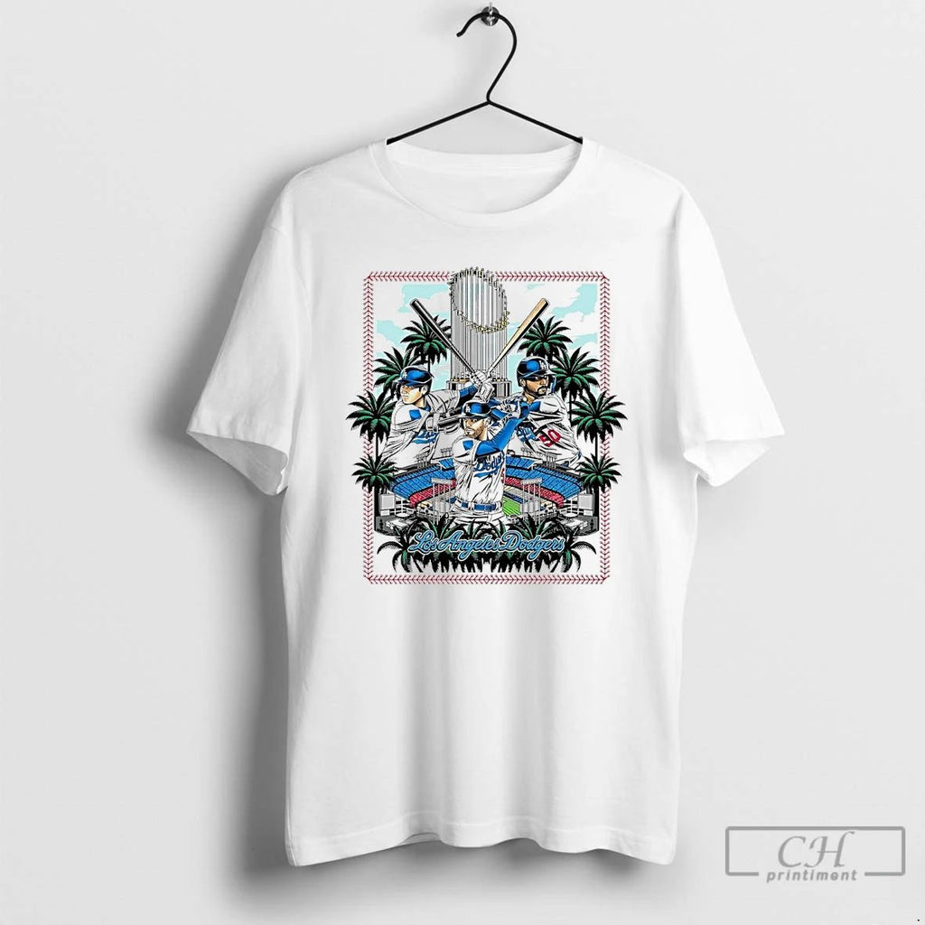 Premium Los Angeles Dodgers Palm Trophy 2025 Champions Stadium T Shirts Unisex