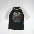80s vintage PAPER THIN blue oyster cult and rainbow tour raglan rare Unisex