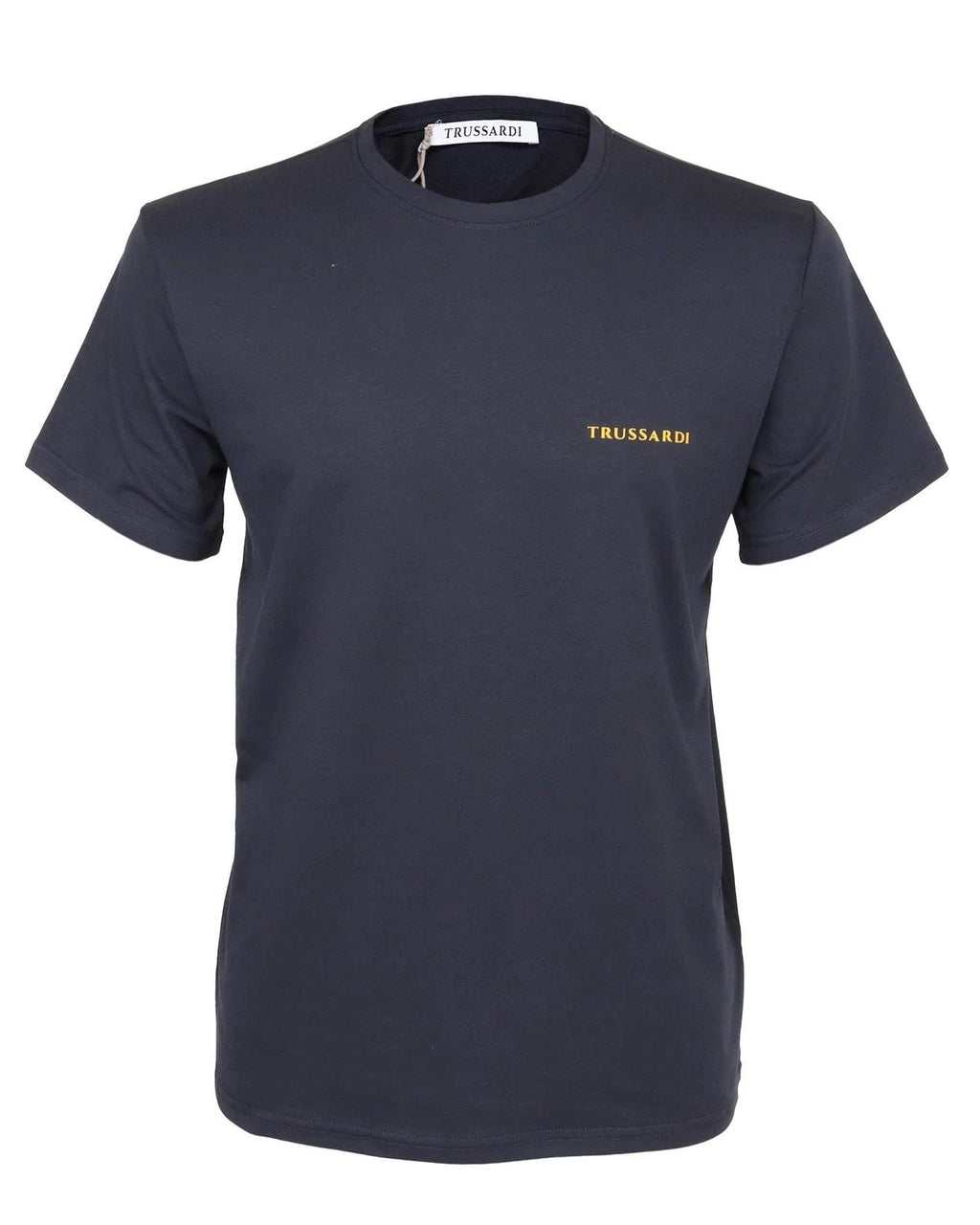 NWT TRUSSARDI Milano crewneck cotton Navy blue luxury Italy XL Unisex