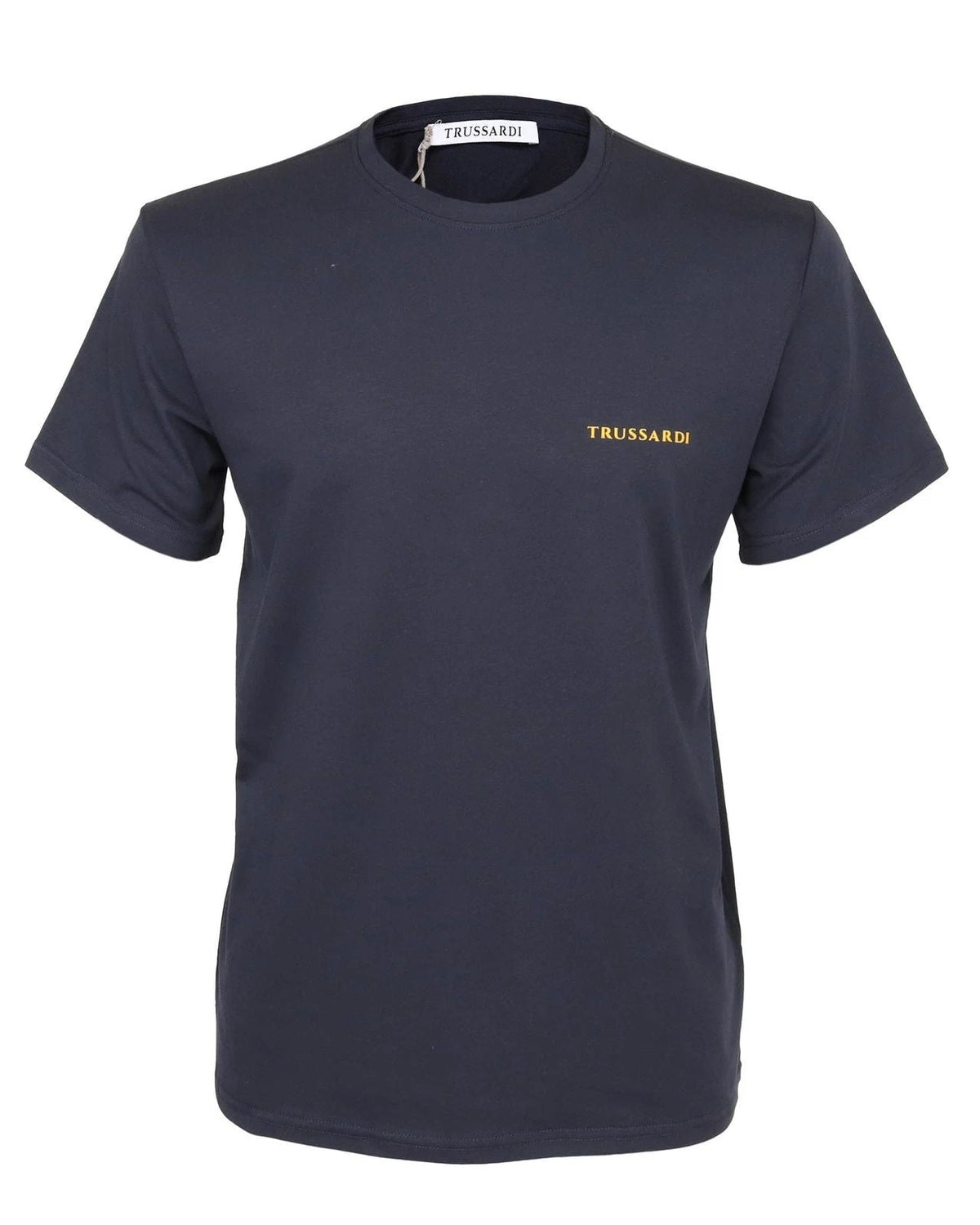 NWT TRUSSARDI Milano crewneck cotton Navy blue luxury Italy XL Unisex