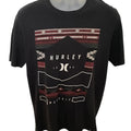 HURLEY Surf Black w/ Maroon Tee Shirt Men M Medium Unisex