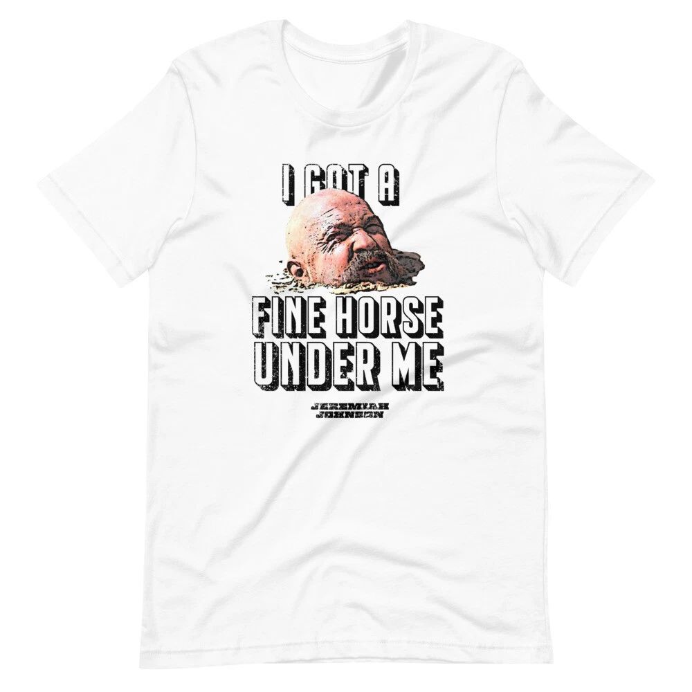 JEREMIAH JOHNSON Del Gue Quote White Tee Short-Sleeve Unisex Unisex