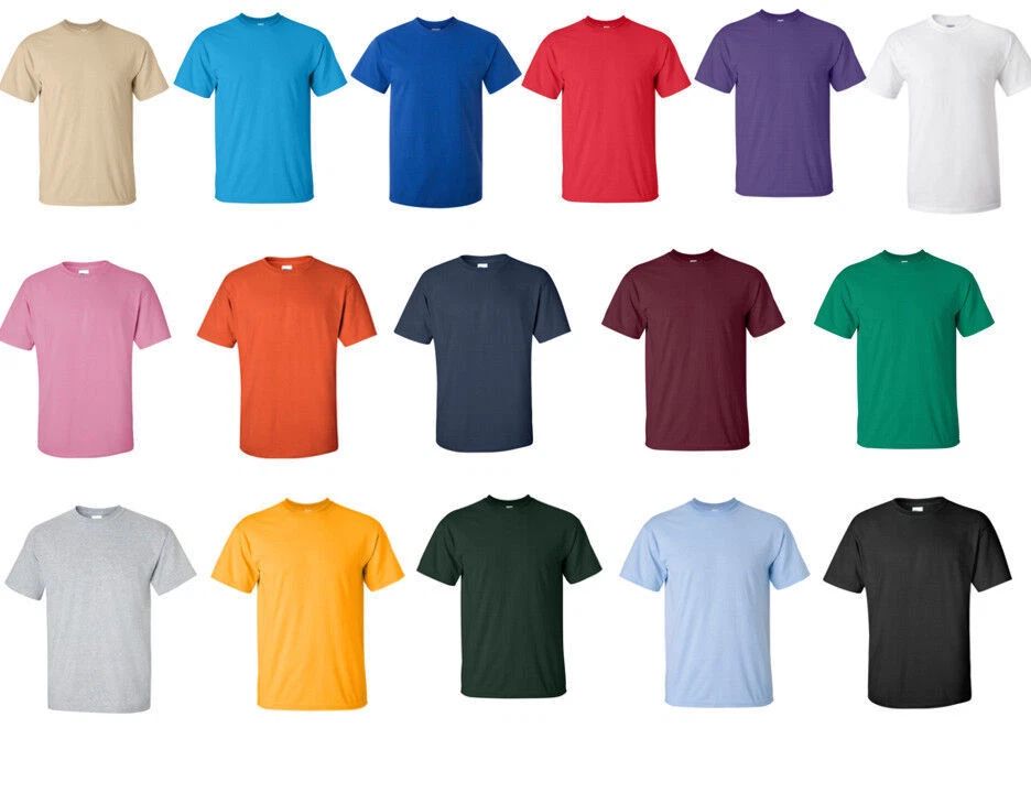 Mens T Shirts Plain Cotton Short Sleeve Unisex Tee Top Soft New Colours Unisex