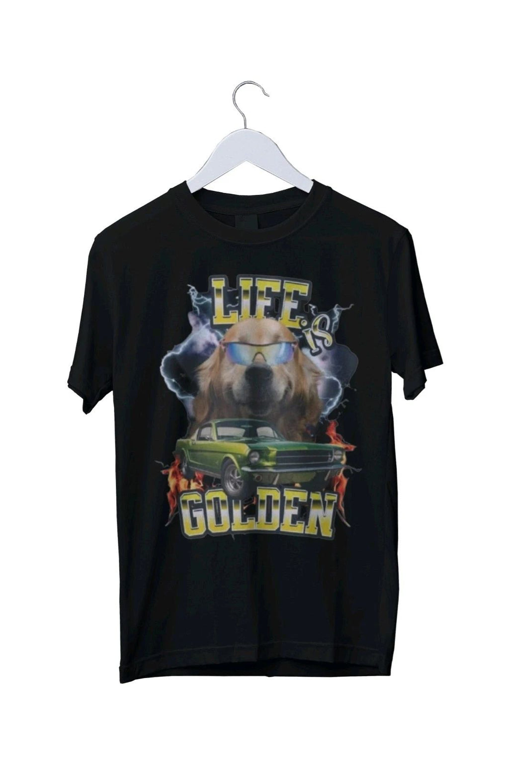 Stylish Cute Golden Retriever Graphic Print Mens S M L XL 2 3 4 XL Unisex