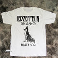 Led Zeppelin Black Dog Album, Heavy Cotton White Unisex Size S-5XL Unisex