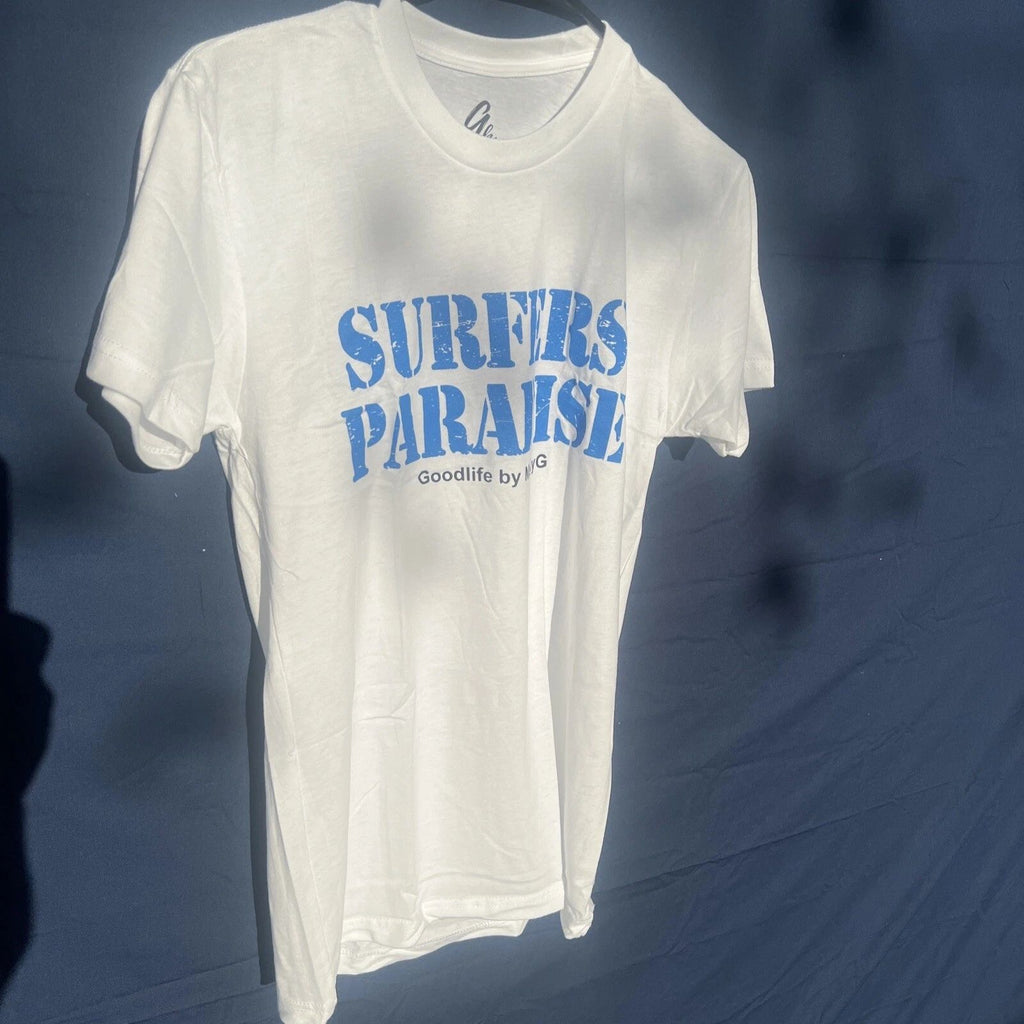 Marky g Surfers Parasite XS Men’s White Tee Unisex