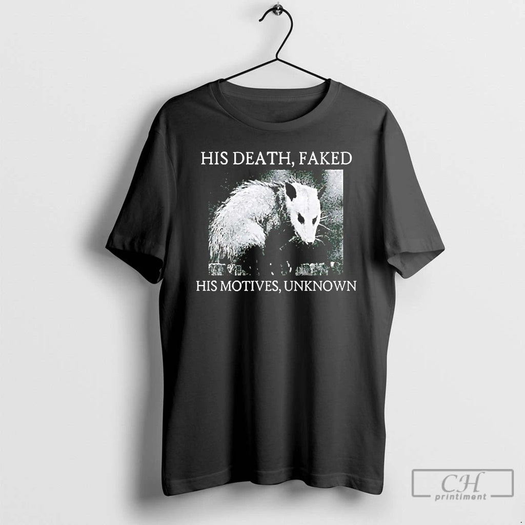 Classic Virginia Opossum His Death Faked His Motives Unknown T Shirts Unisex
