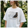 Dear Human I Am a Rottweiler Dog Lover Shirt Cute Rottie Owner Tee Unisex