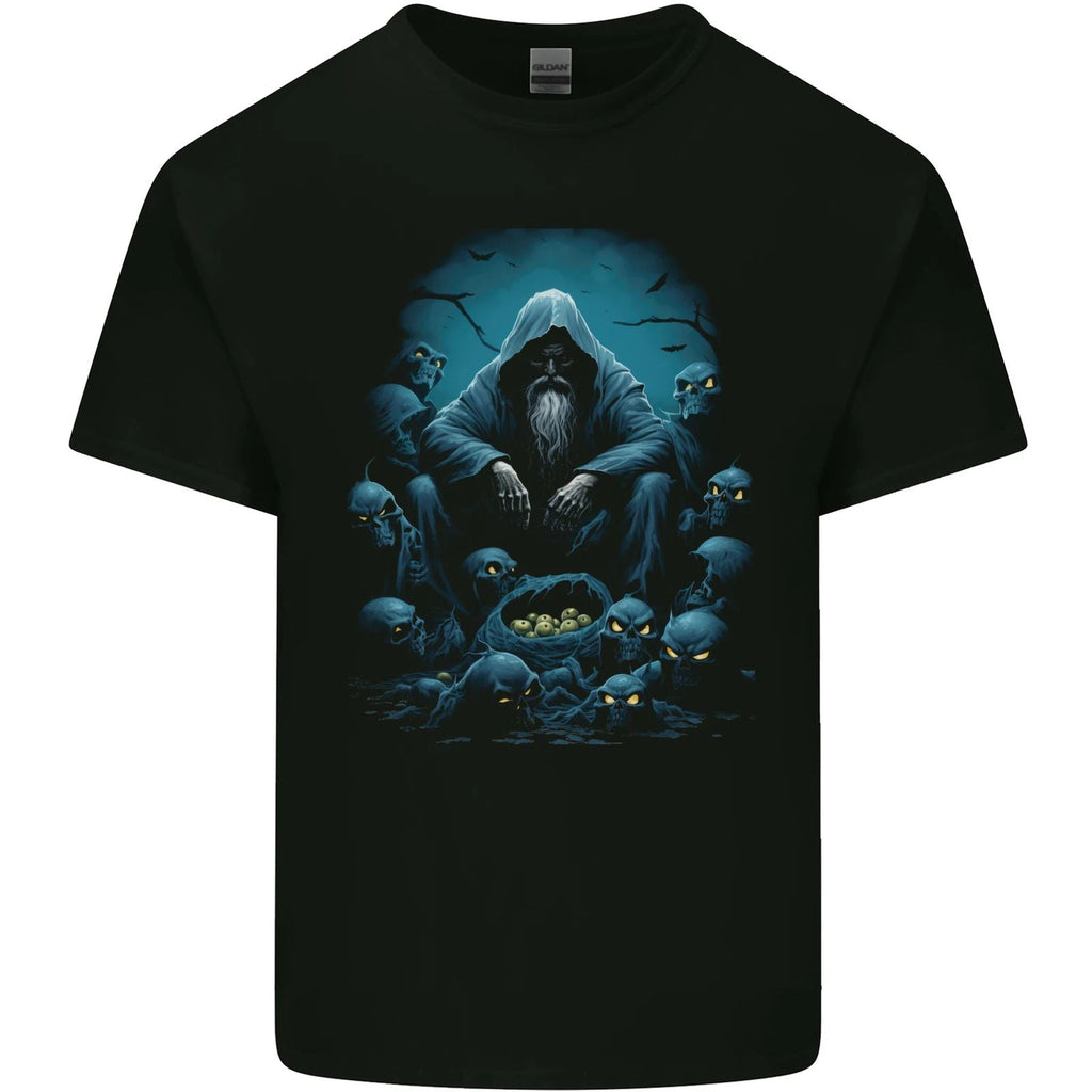 Fantasy Wizard Warlock 2 Mens Cotton Tee Top Unisex