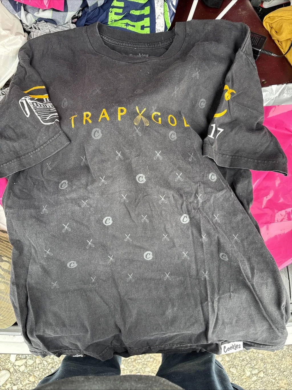 Cookies Trap God Shirt L Hip Hop Street Wear Unisex