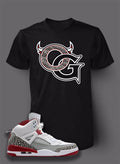 OG Graphic Sneaker Tee Shirt to Match J SPIZIKE WHITE CEMENT Mes Big Tall Sm T Unisex