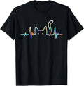Heartbeat Cat Lover Animal Silhouette Cute Cat Unisex