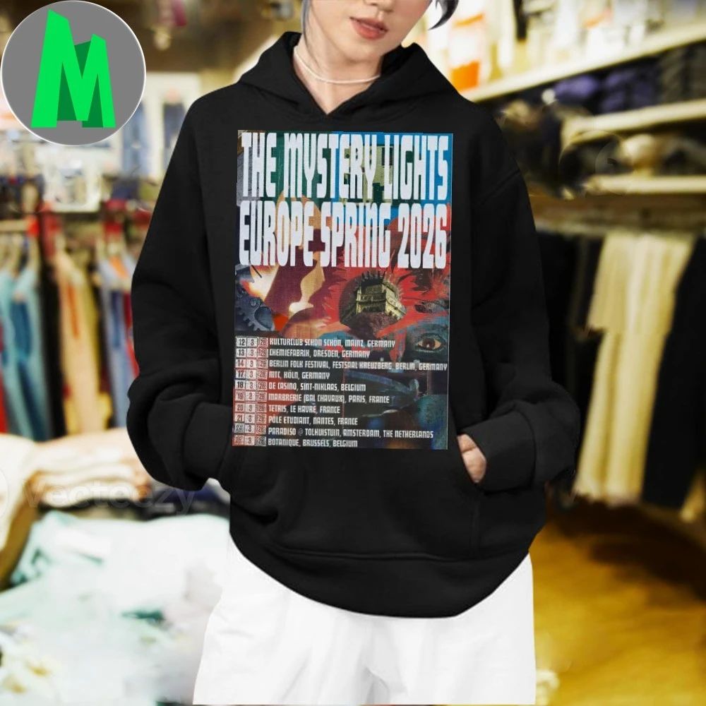 The Mystery Lights Tour Europe Spring 2026 Poster Shirt Unisex