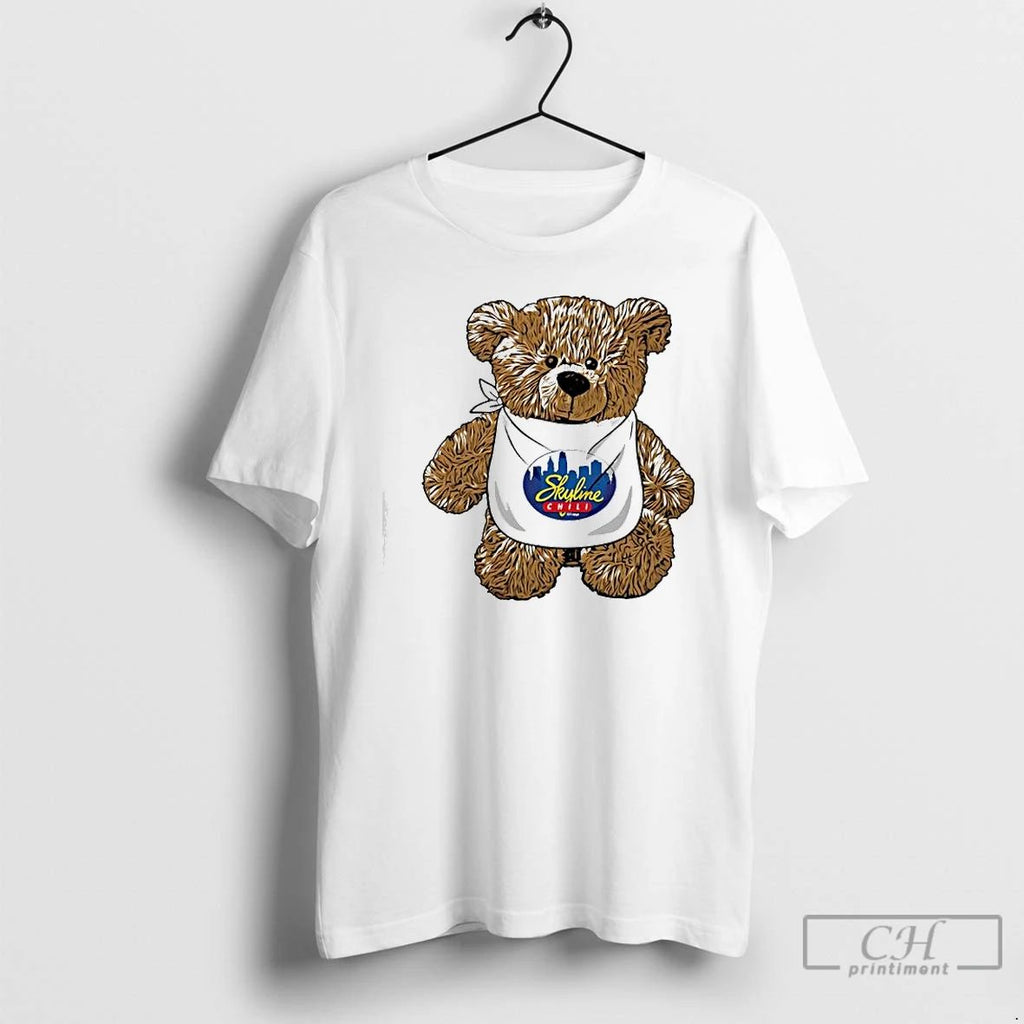 Premium Skyline Bear Teddy T Shirts Unisex