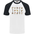 Mushroom Species Foraging Mycology Mens S/S Baseball Unisex