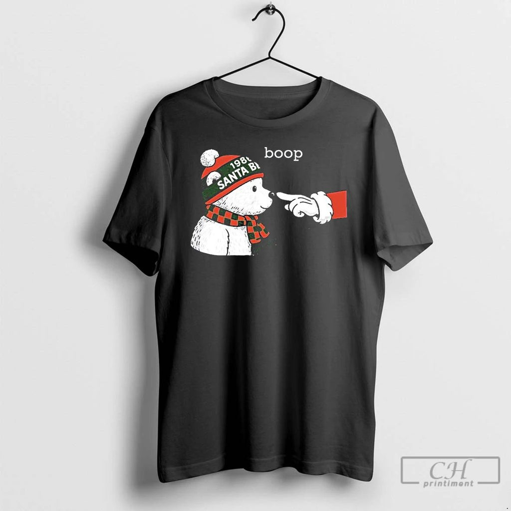 Premium Santa Bear Boop Minnesota Christmas T Shirts Unisex