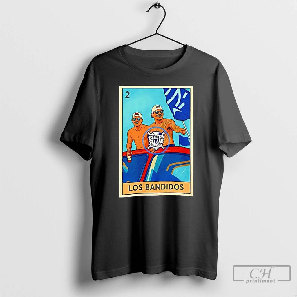 Premium Dodgers Kike And Banda Los Bandidos Loteria Card T Shirts Unisex