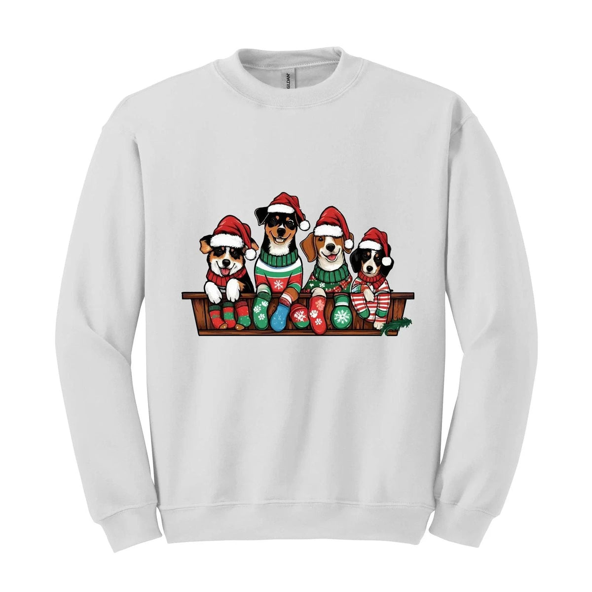 Funny Christmas Dog , Cute Dogs Sweater, Christmas Party, Dog Lover Sw Unisex