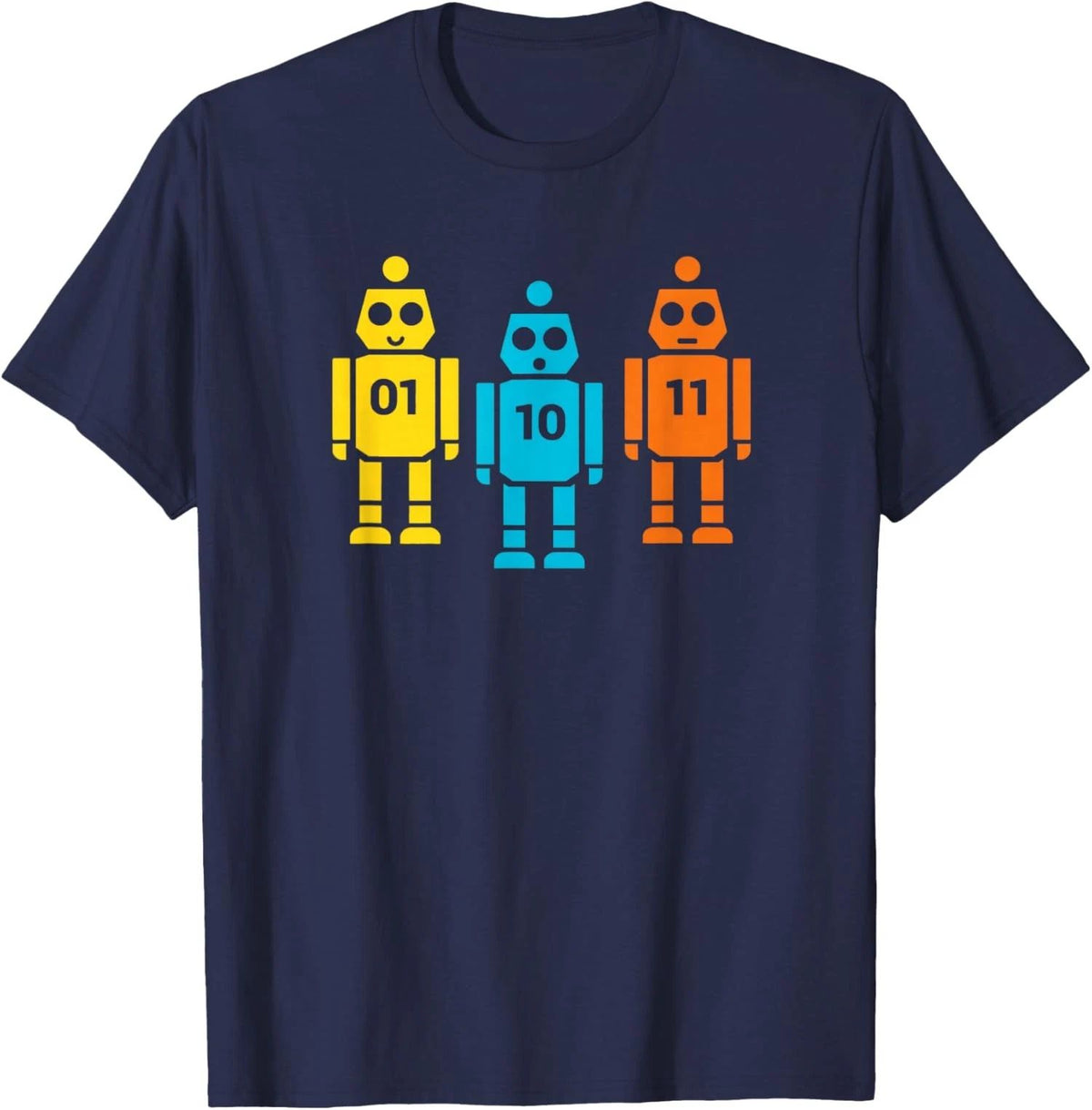 Funny Binary Code Robot 01 10 11 Tech Graphic Unisex Unisex