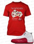 Money Cant Buy Love Graphic Tee Shirt To Match J12 Cherry Sneakers T Big Tall SM Unisex