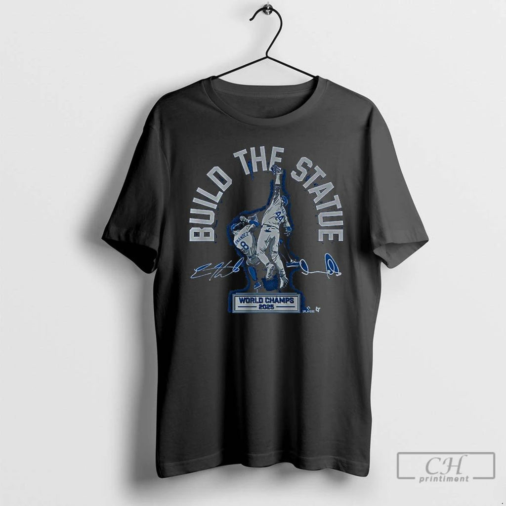 Premium Andy Pages And Kike Hernandez Build The Statue World Champs T Shirts Unisex
