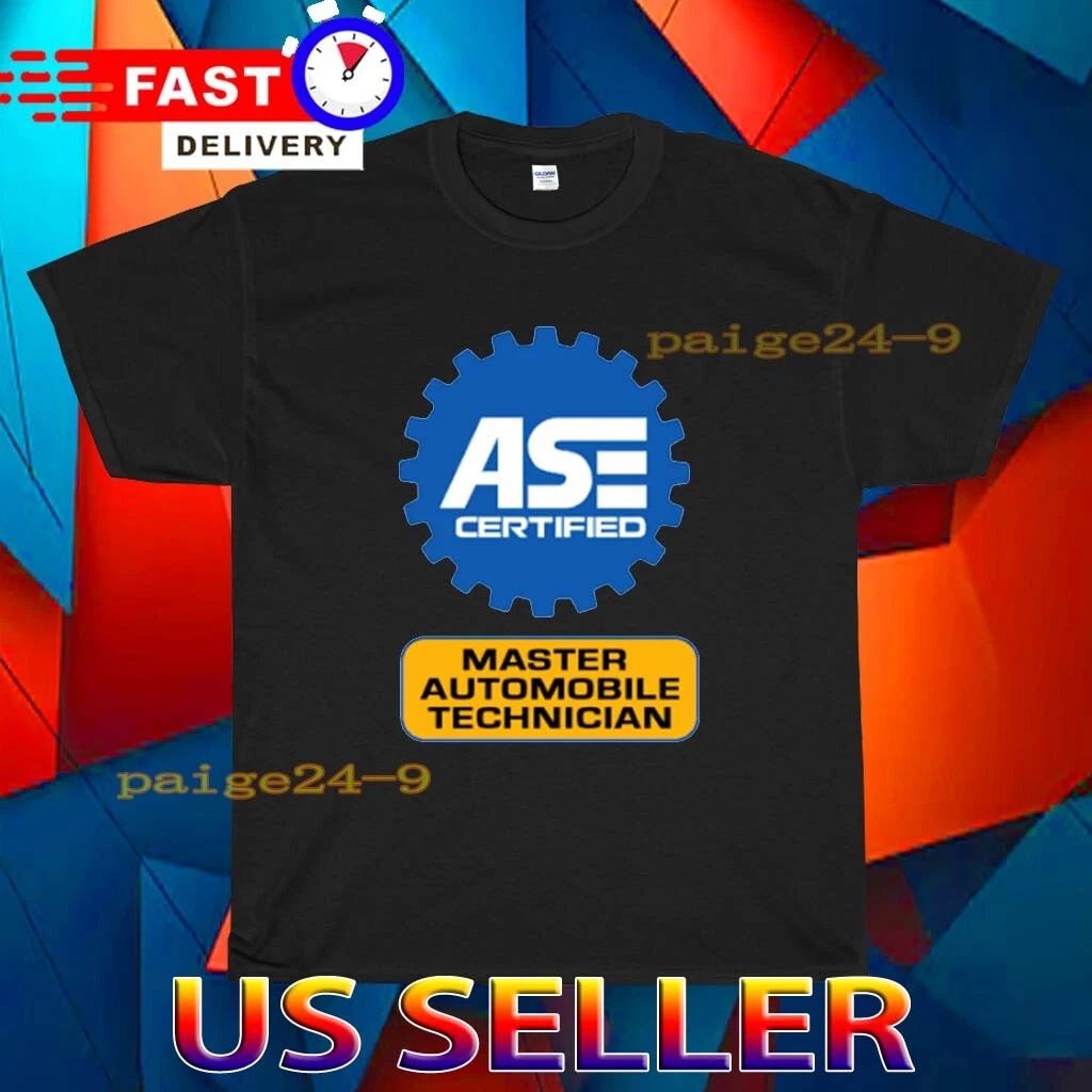 NEW SHIRT ASE CERTIFIED LOGO FUNNY AMERICAN USA UNISEX TEE SIZE S-5XL Unisex
