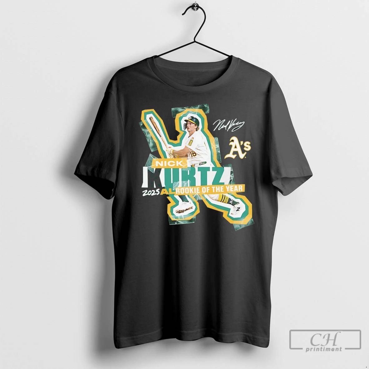 Premium Athletics Nick Kurtz 2025 American League Rookie Of The Year Signature Unisex