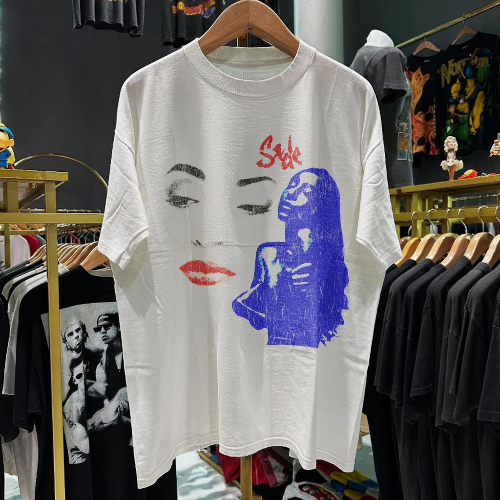 90s Sade Ultra Rare Washed White M Unisex
