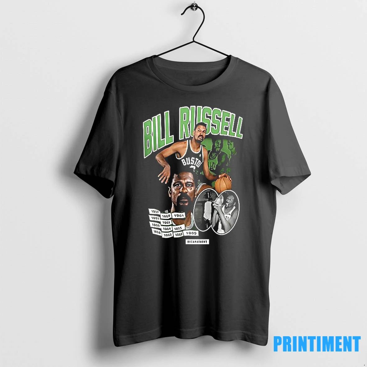 Bill Russell Boston Celtics Vintage Tshirts Sweater Unisex