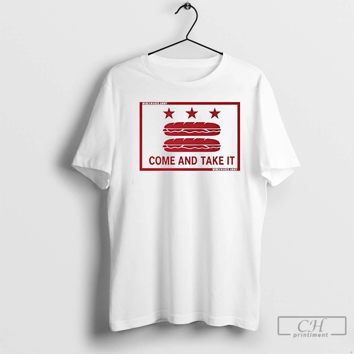 Premium Dc Flag Come And Take It Sandwich Protest T Shirts Unisex