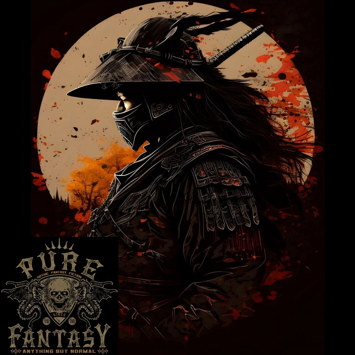 Samurai Storm Japanese Fantasy Warrior Mens Light Cotton Unisex