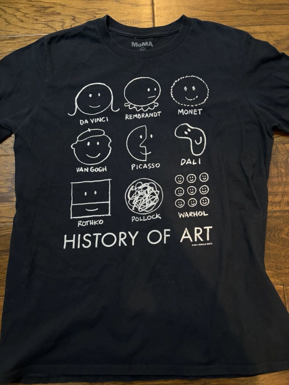 MOMA T Shirt Museum of Modern Art History of Art Artists M 2011 Unisex