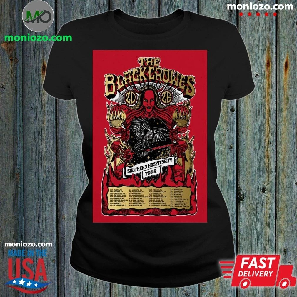 The Black Crowes Southern Hospitality Tour 2026 Poster Shirt Unisex