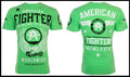 AMERICAN FIGHTER Neon Green FLY BY Athletic Graphic NWT Unisex
