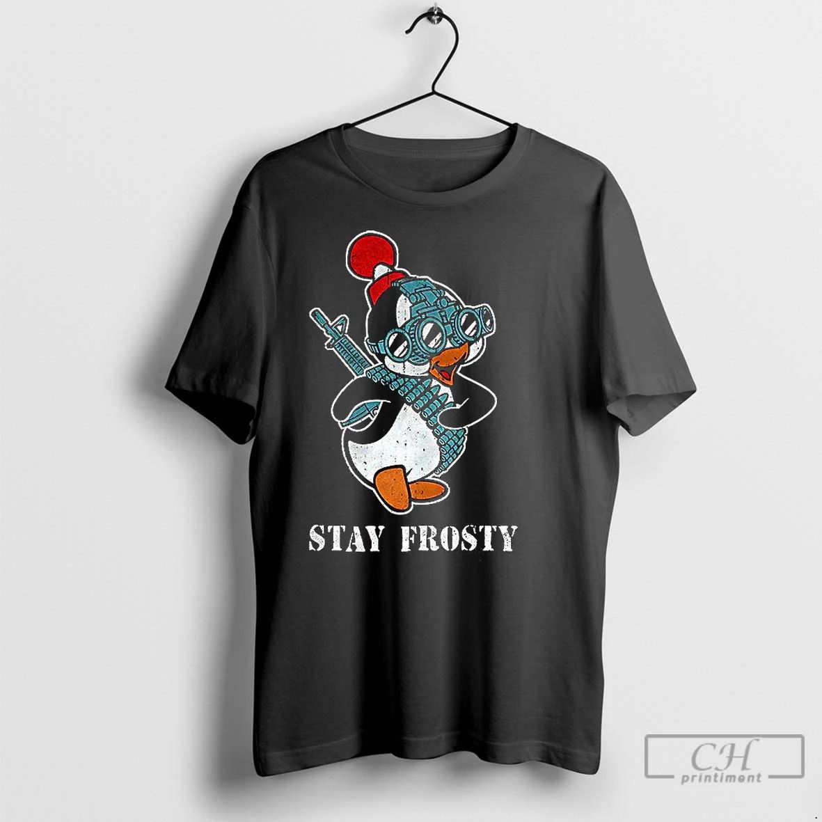 Premium Tactical Penguin Stay Frosty Funny Unisex