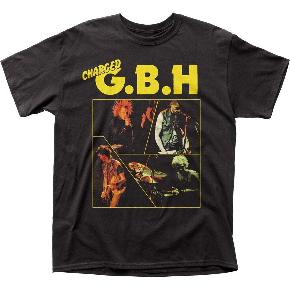GBH Catch 23 Mens T Shirt Music Classic Concert Charged Rock Band Tee New Black Unisex