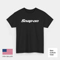 Snap On Tool Unisex Black White Workwear Merch Inspired Design Heavy Cotton Tee Unisex