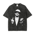 Football Bunny Graphic Oversized Cotton Streetwear Tee Unisex