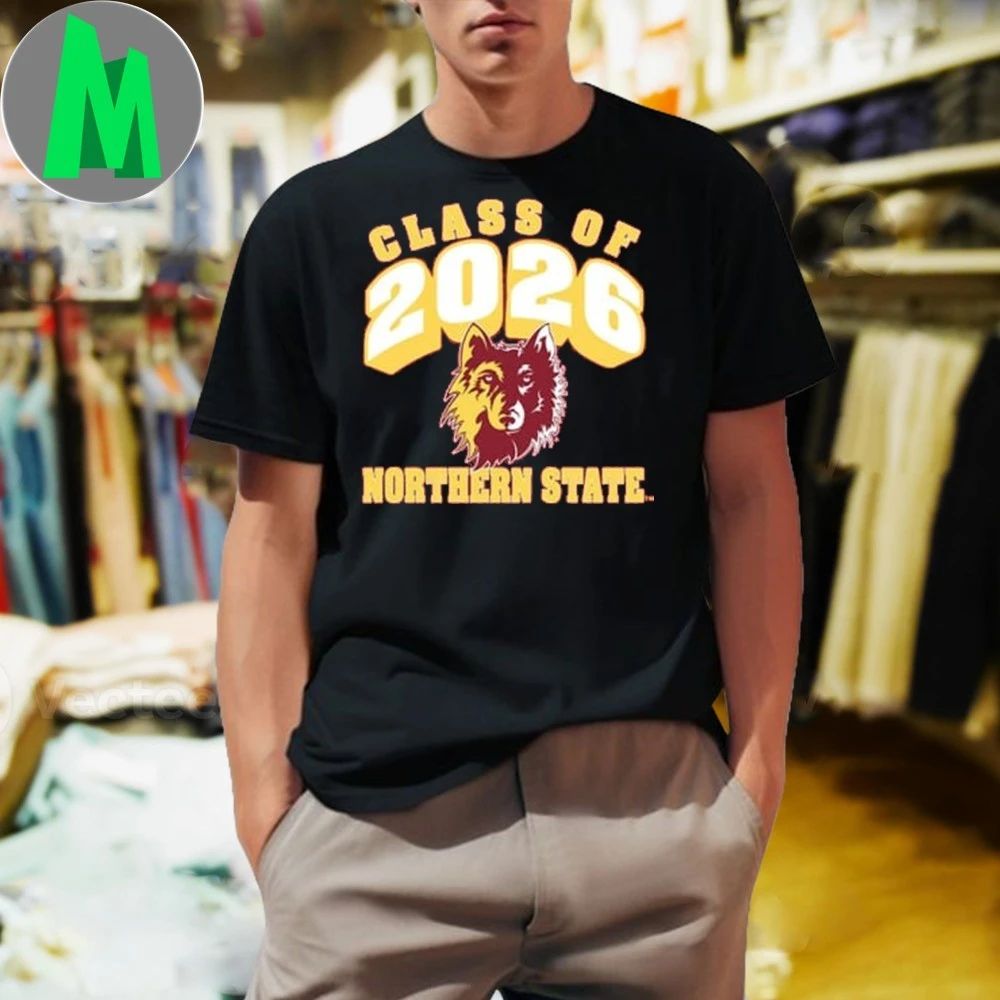 Rally Northern State Wolves Maroon Class of 2026 Shirt Unisex