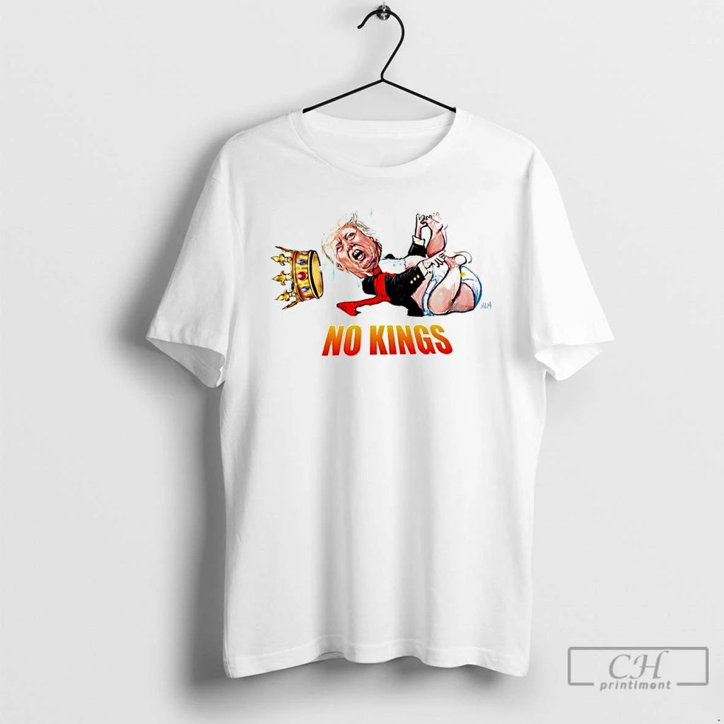 Classic Trump King Baby No Kings Caricature T Shirts Unisex