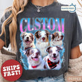 Custom Vintage Pet Comfort Tee Shirt Personalized Dog Cat Lover Unisex