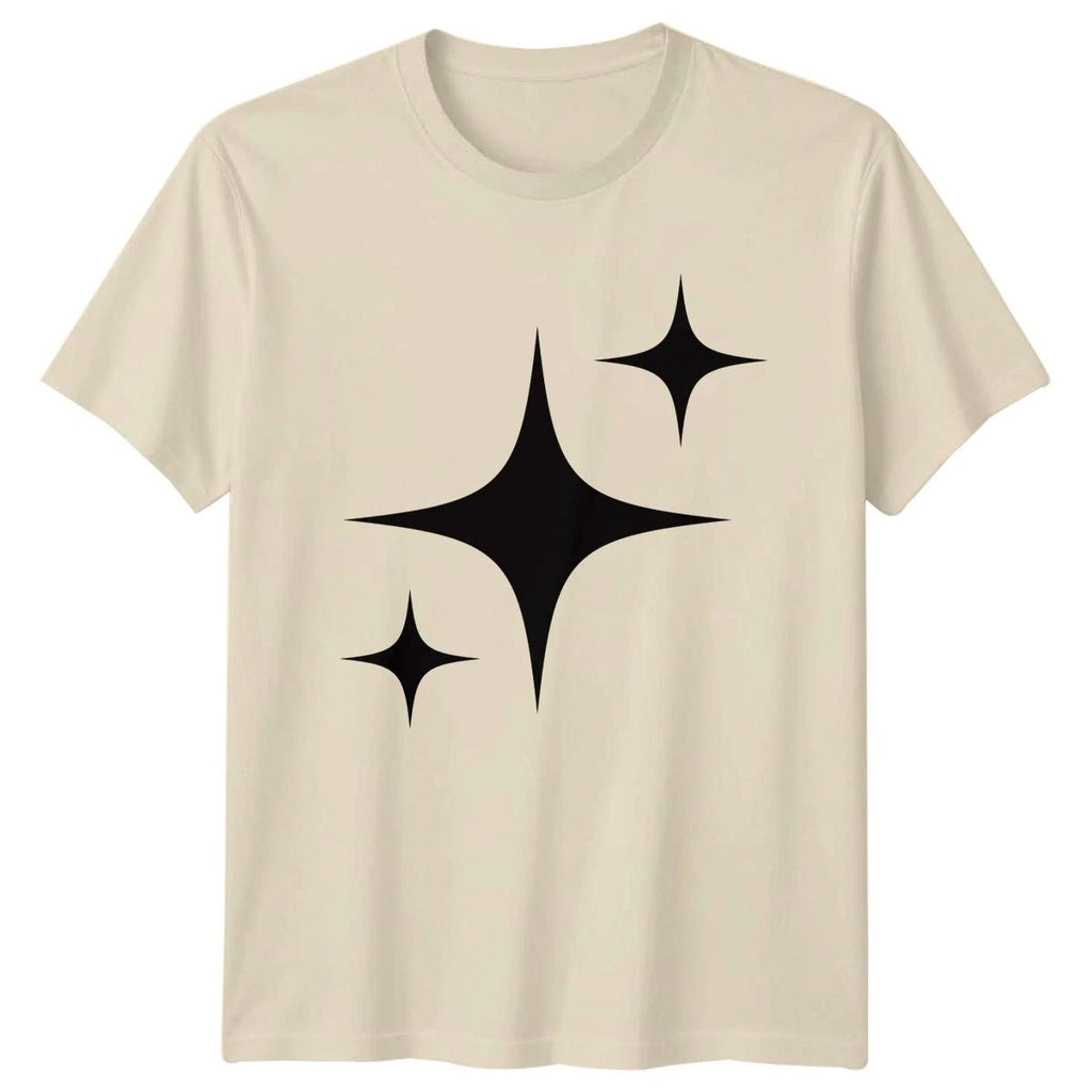 Simple Geometric Black Sparkle Icon Minimalist Shine Novelty Birthday Unisex