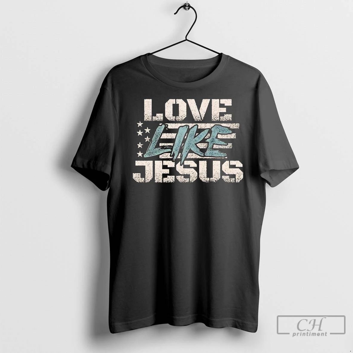 Premium American Flag Love Like Jesus Unisex