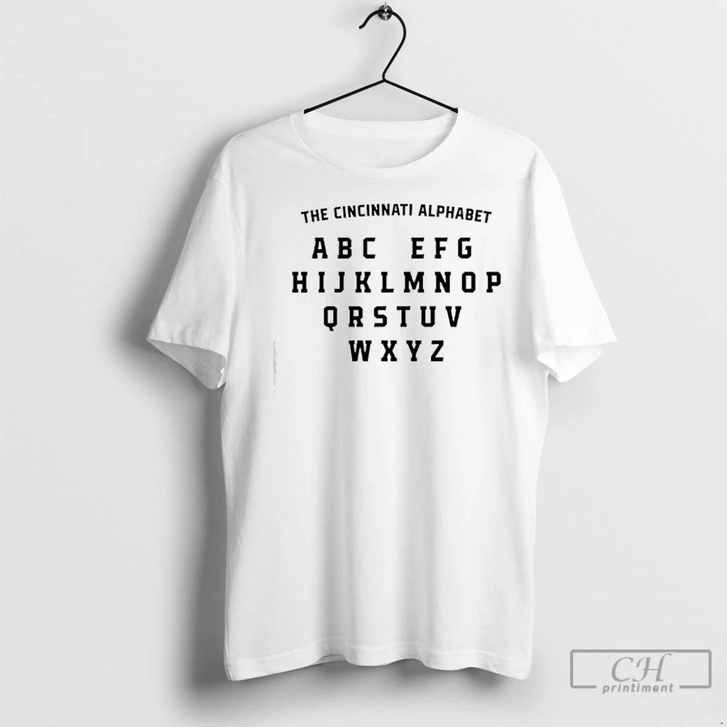 Premium The Cincinnati Alphabet Abc Efg Hijklmnop Qrstuv Wxyz Unisex