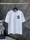Chrome Hearts White Cross Logo Graphic Short Sleeve Premium Streetwear Unisex